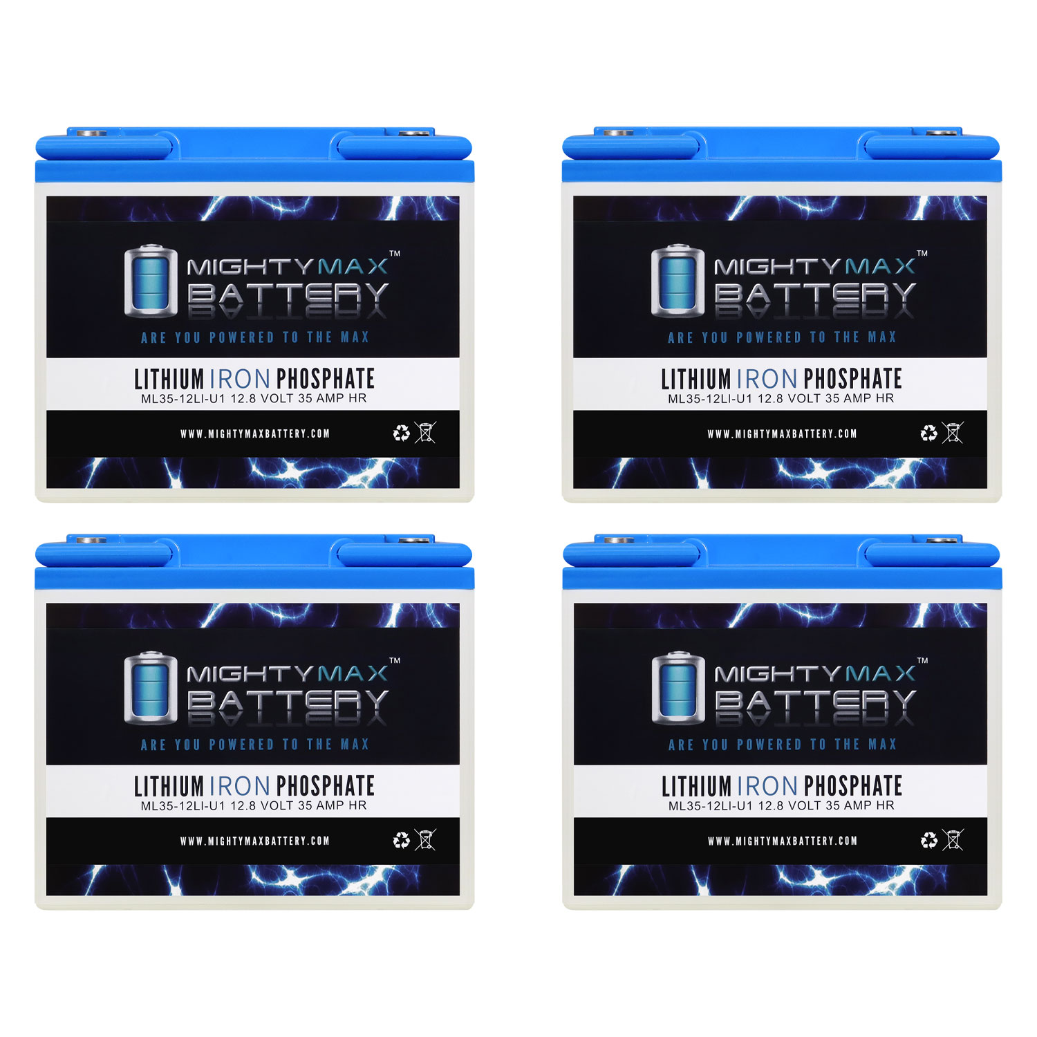 12V 35AH U1 Lithium Replacement Battery compatible with 8228 - 4 Pack