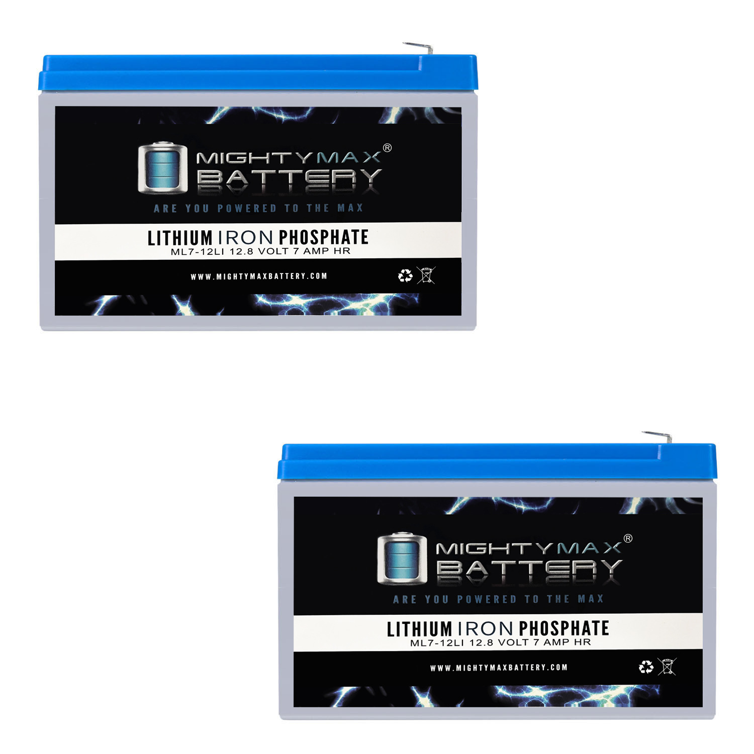 12V 7AH Lithium Replacement Battery Compatible with CyberPower P685AVR - 2 Pack